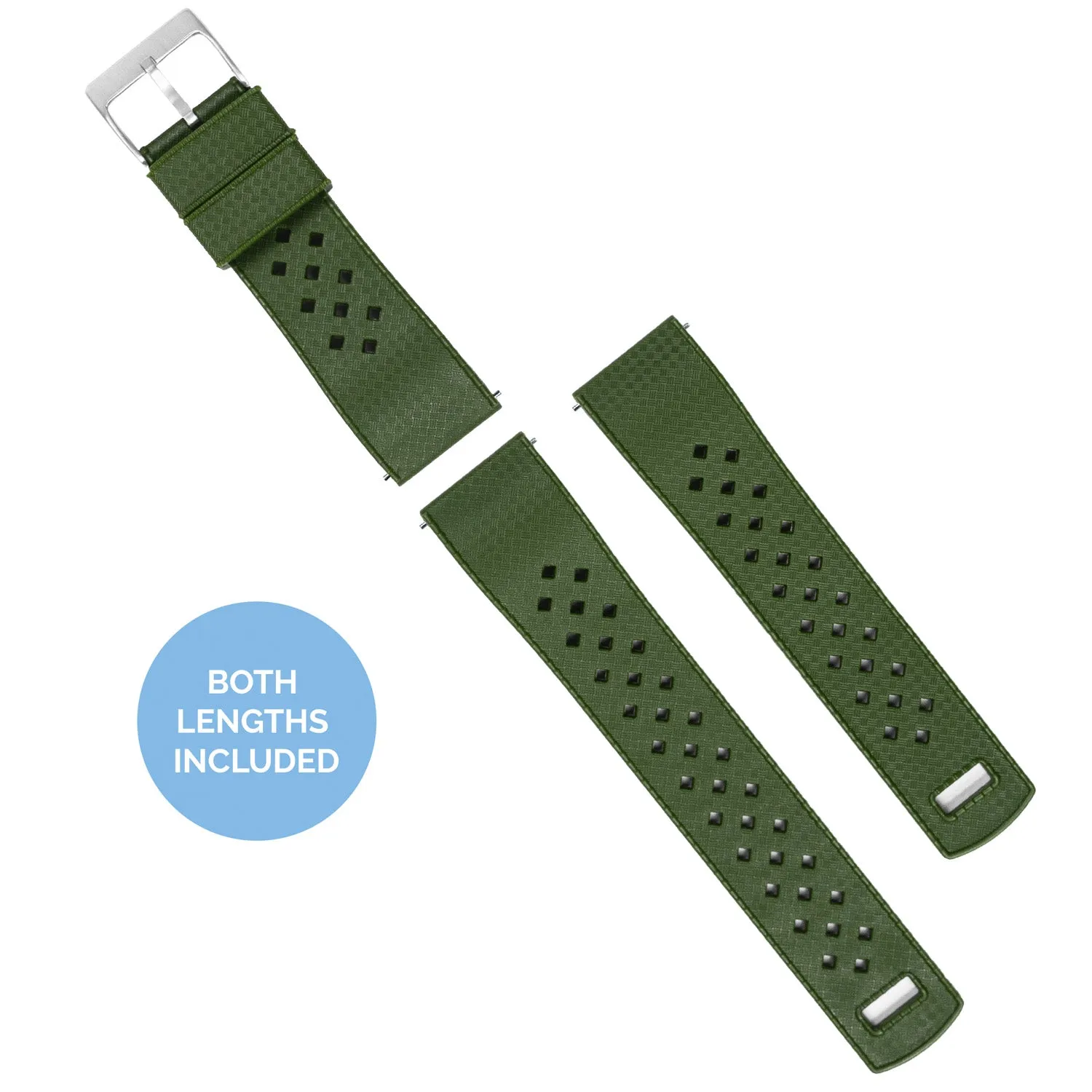 Moto 360 Gen2 Tropical Style Army Green Watch Band