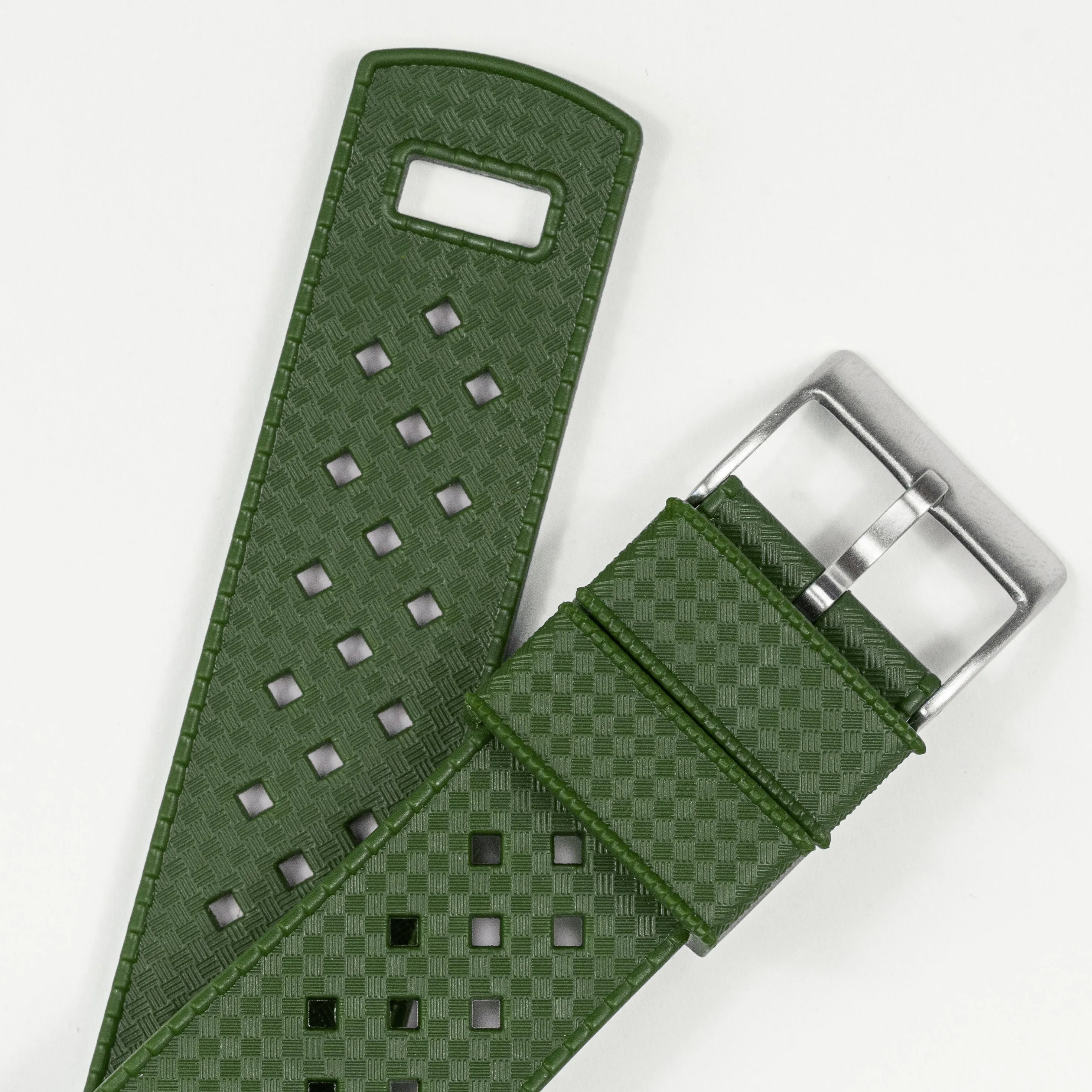 Moto 360 Gen2 Tropical Style Army Green Watch Band