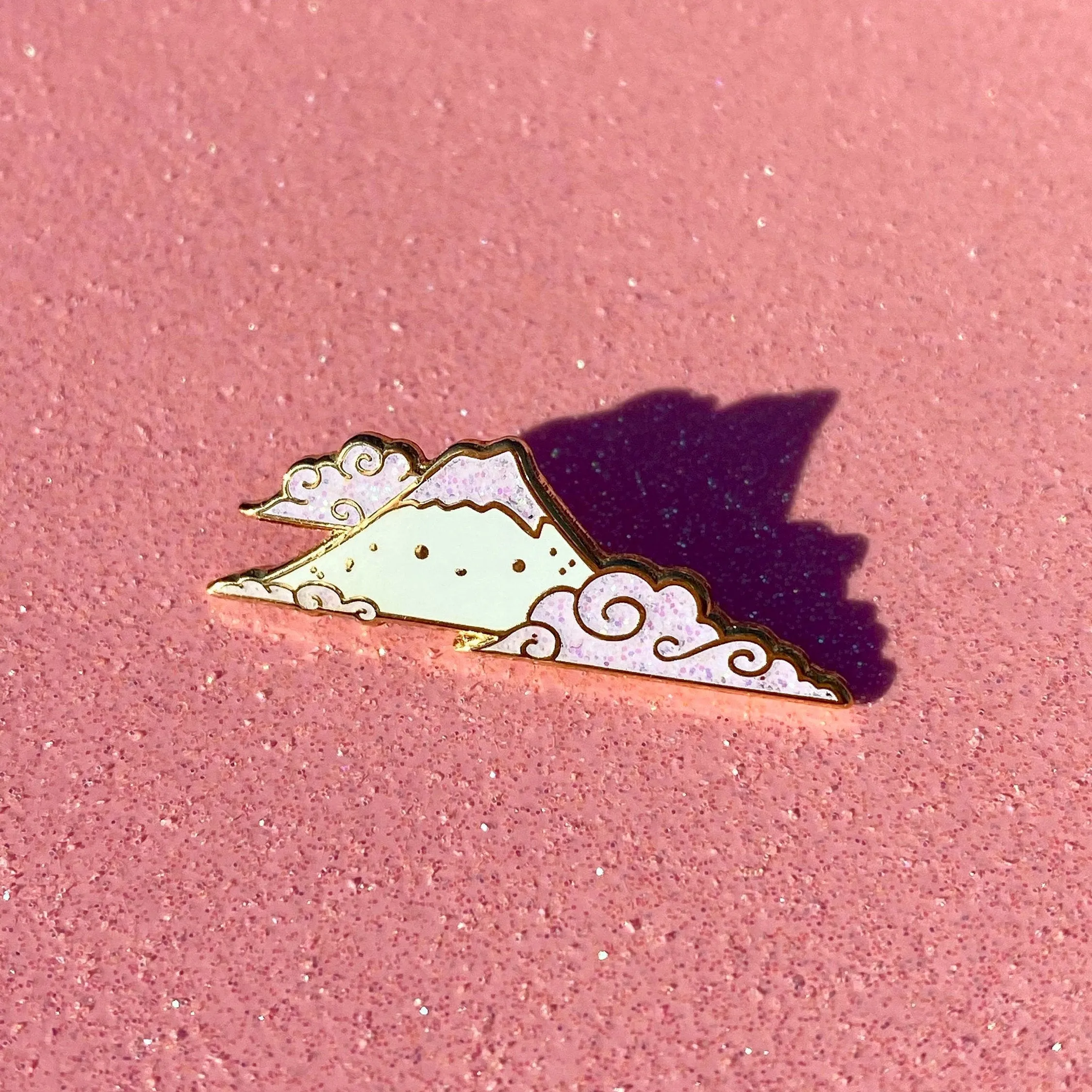 Mt Fuji Set Pink and Blue Hard Enamel Pins