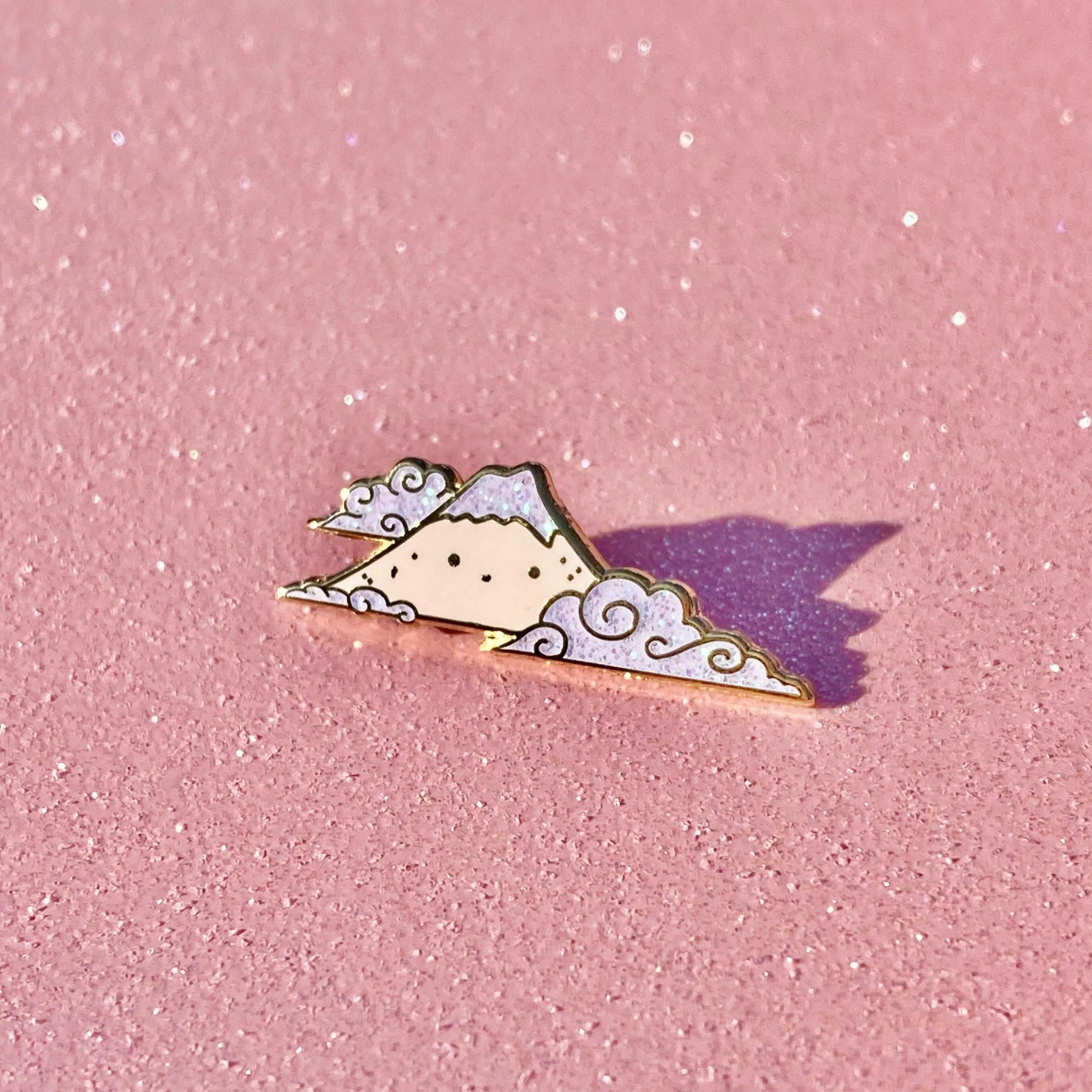 Mt Fuji Set Pink and Blue Hard Enamel Pins