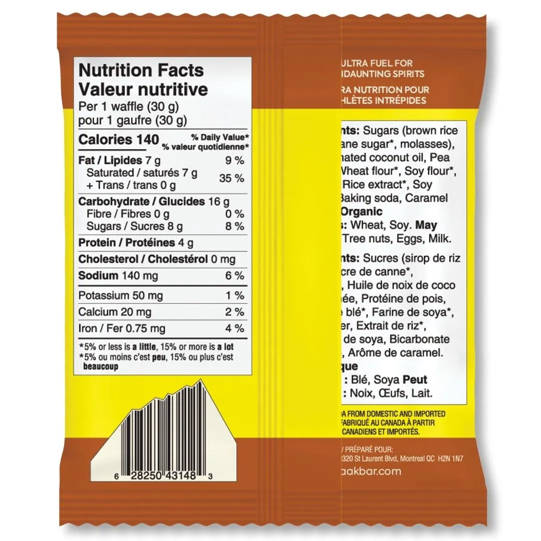 NAAK Ultra Energy Waffle - Salted Caramel (4pk)