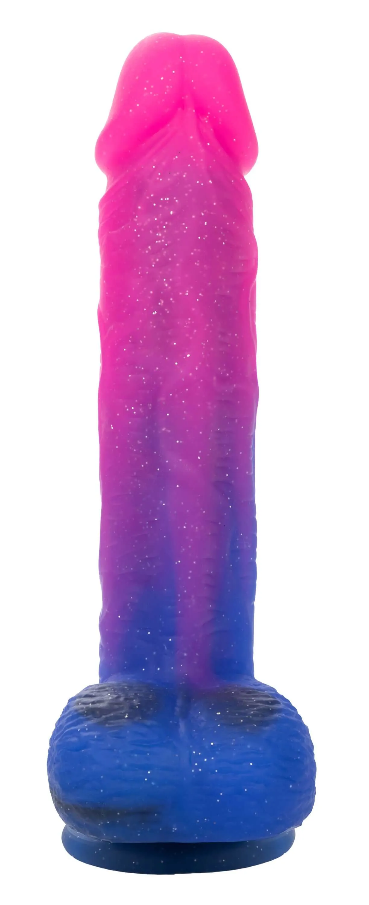 Naughty Bits Ombre Hombre XL Vibrating Dildo -  -  Pink/purple