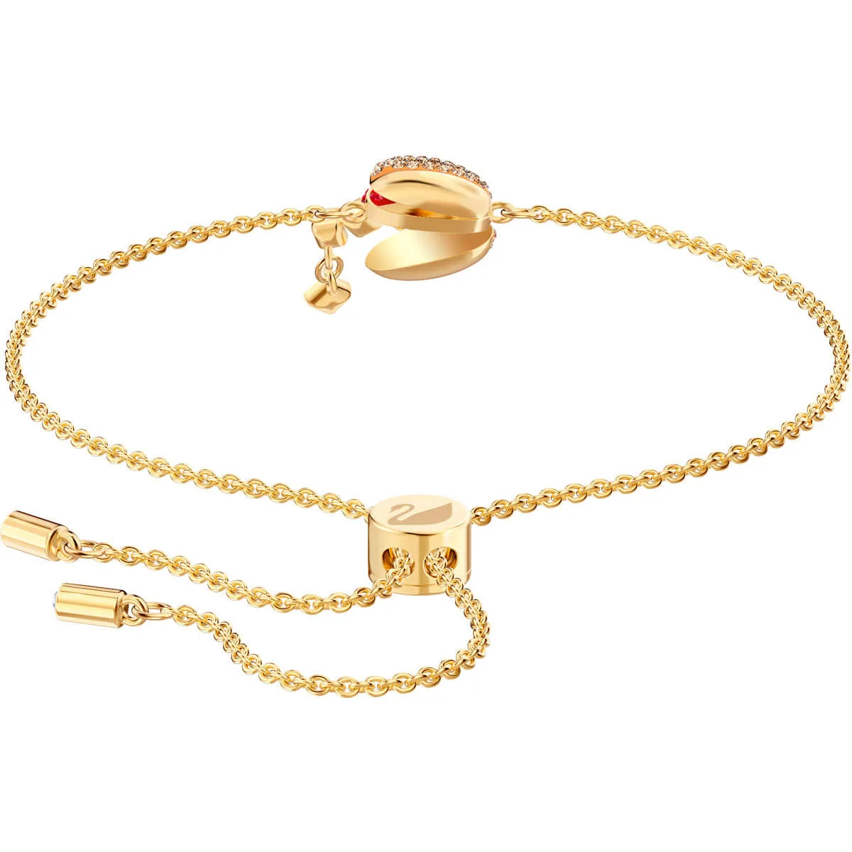 Nicest Burger and Chips Multi-Colored Gold Plating Necklace Bracelet Set