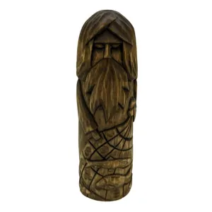 Njord God wooden figurine