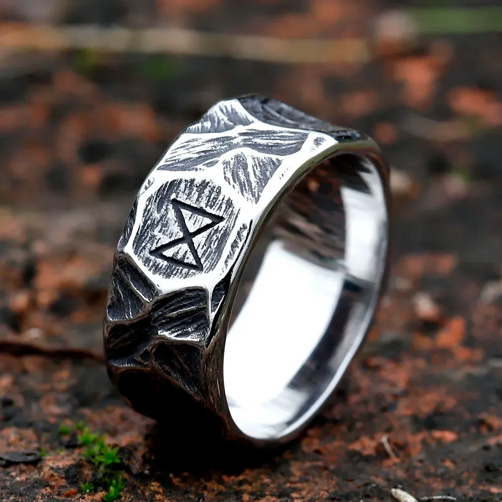 Nordic Rune Steel Ring