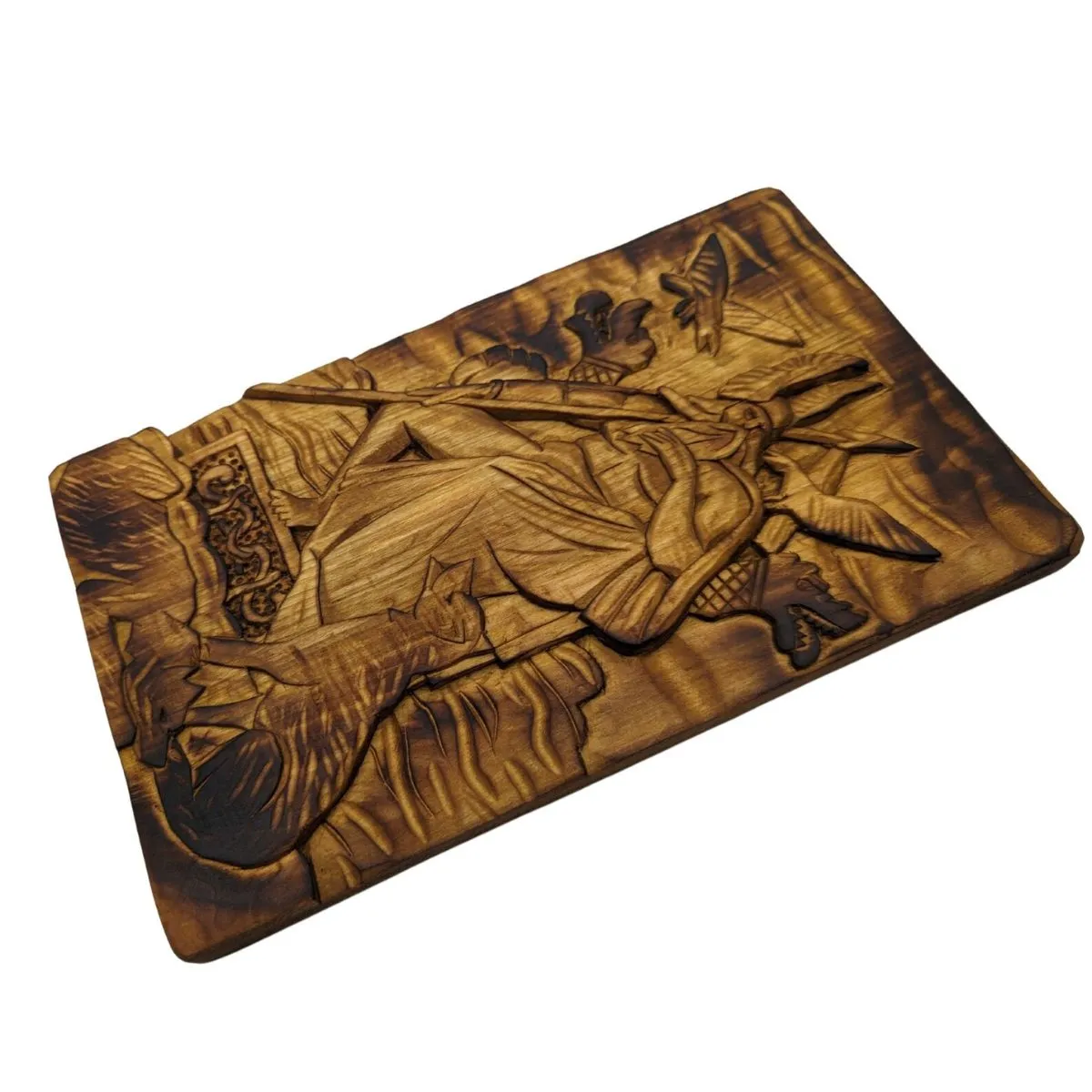 Odin carving wood wall panel 2.0