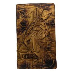 Odin carving wood wall panel 2.0