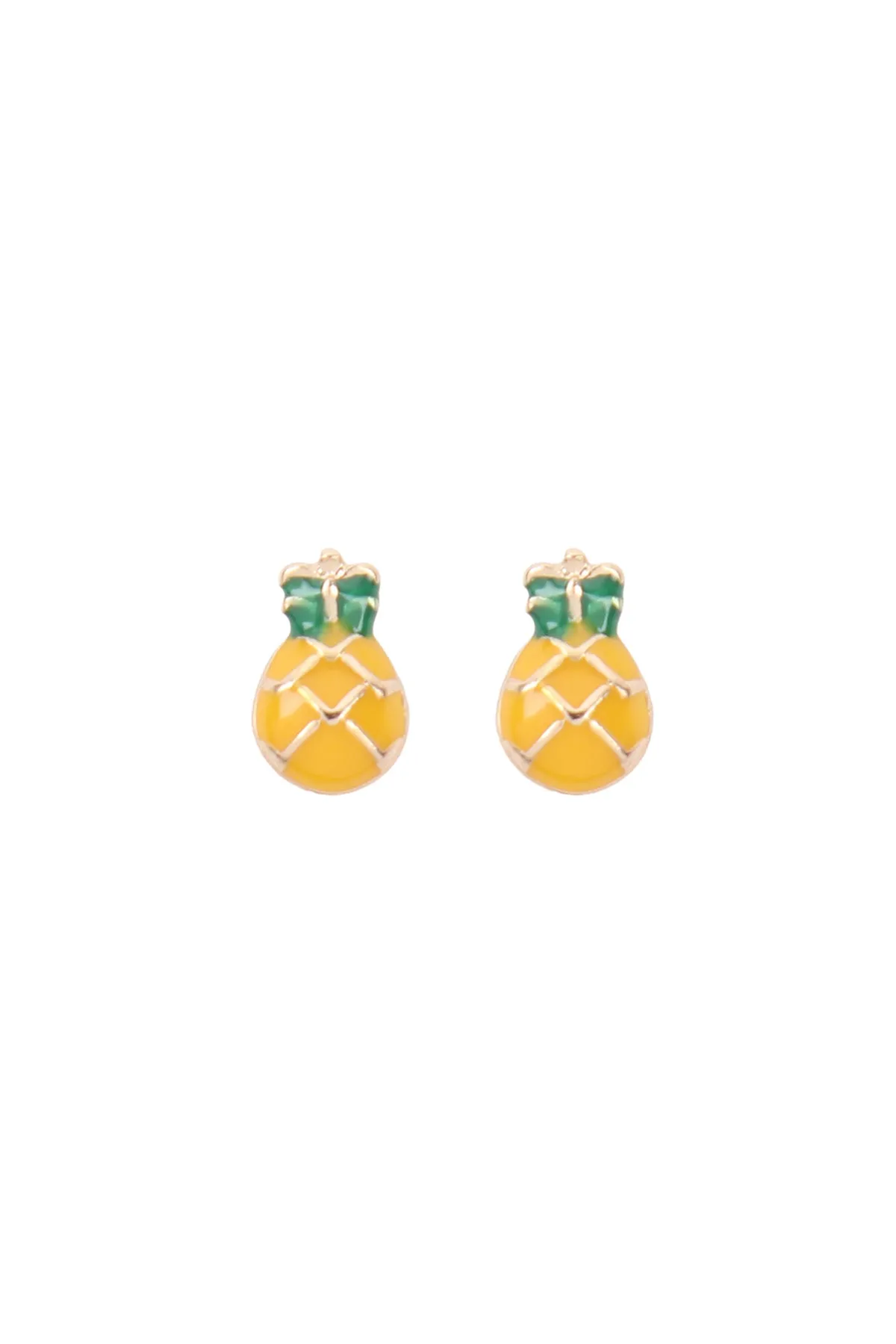 OEB531 - PINEAPPLE EPOXY STUD EARRINGS