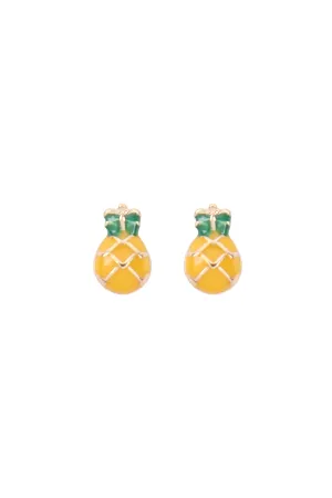 OEB531 - PINEAPPLE EPOXY STUD EARRINGS