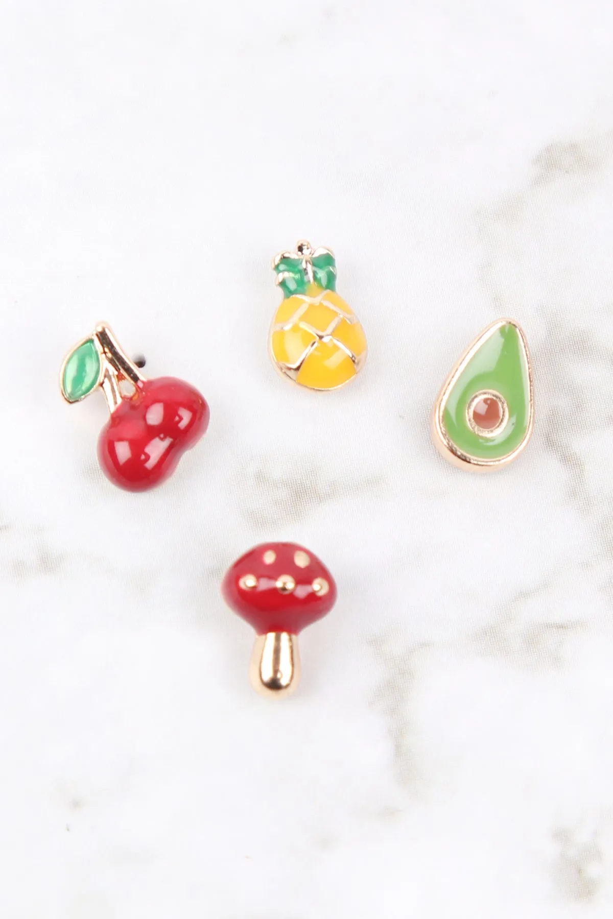 OEB531 - PINEAPPLE EPOXY STUD EARRINGS