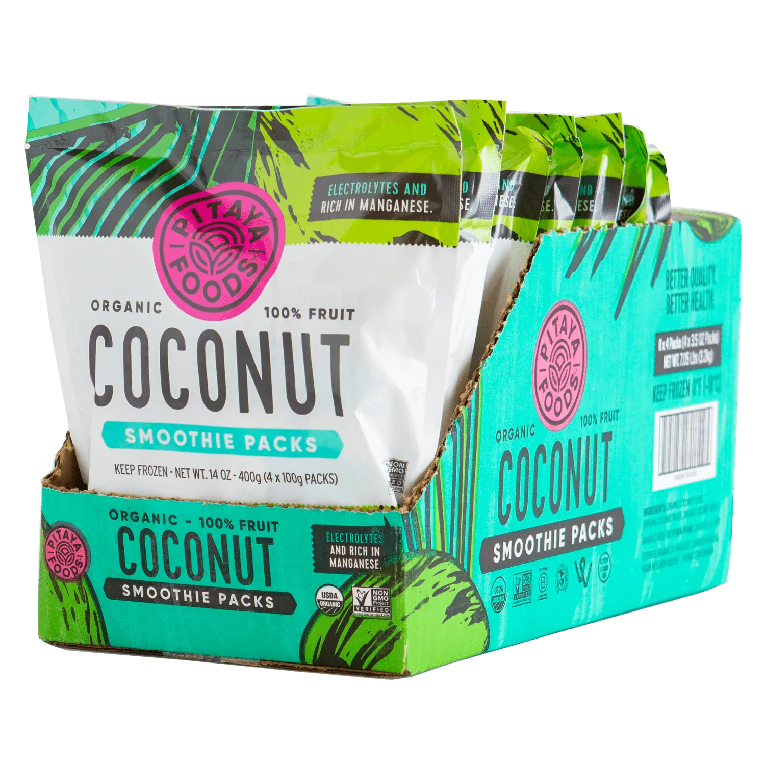 Organic Coconut Smoothie Packs Case