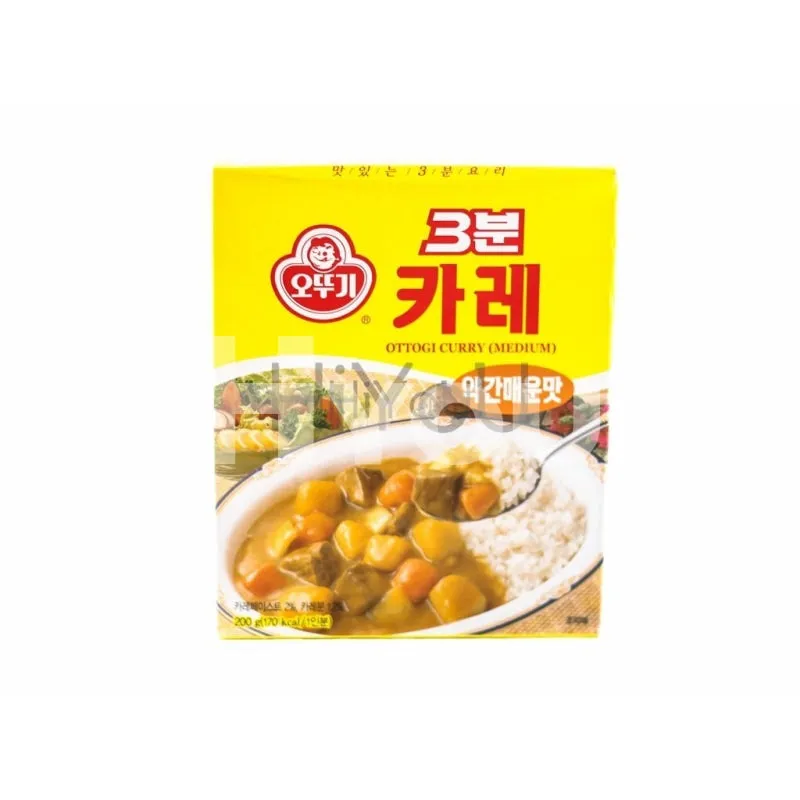 Ottogi 3 Mins Curry Medium 200g ~ 不倒翁牌咖喱粉中辣 200g