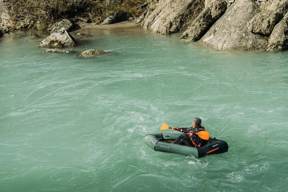 Pagaie de kayak/packraft symétrique démontable réglable 4 parties 205-2015cm