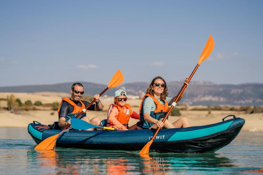 Pagaie de kayak/packraft symétrique démontable réglable 4 parties 205-2015cm
