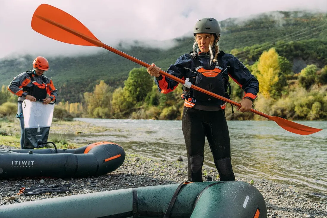Pagaie de kayak/packraft symétrique démontable réglable 4 parties 205-2015cm