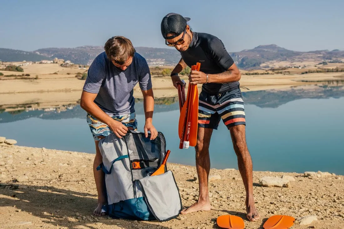 Pagaie de kayak/packraft symétrique démontable réglable 4 parties 205-2015cm
