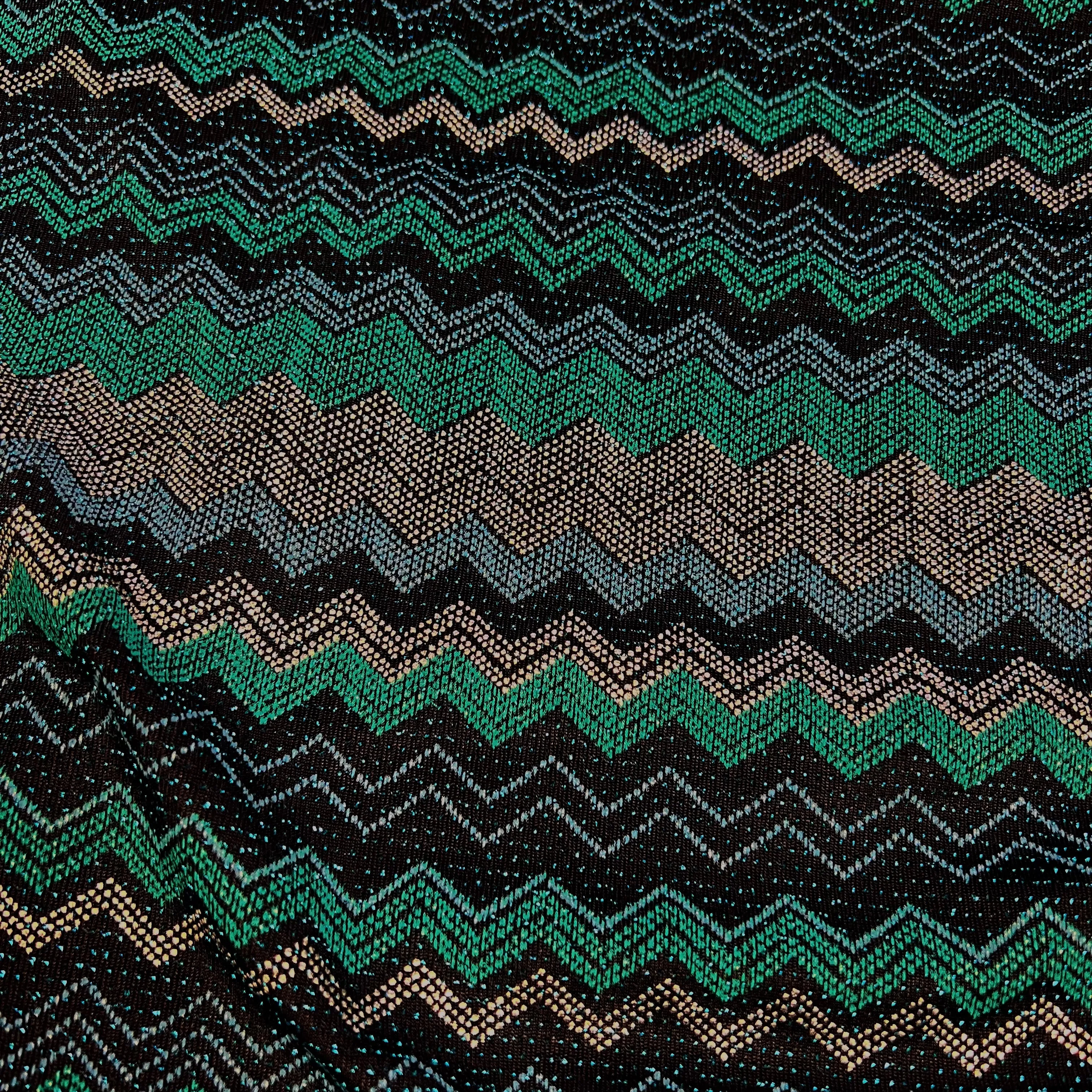 Party Chevron | Metallic Lurex Glitter Jersey