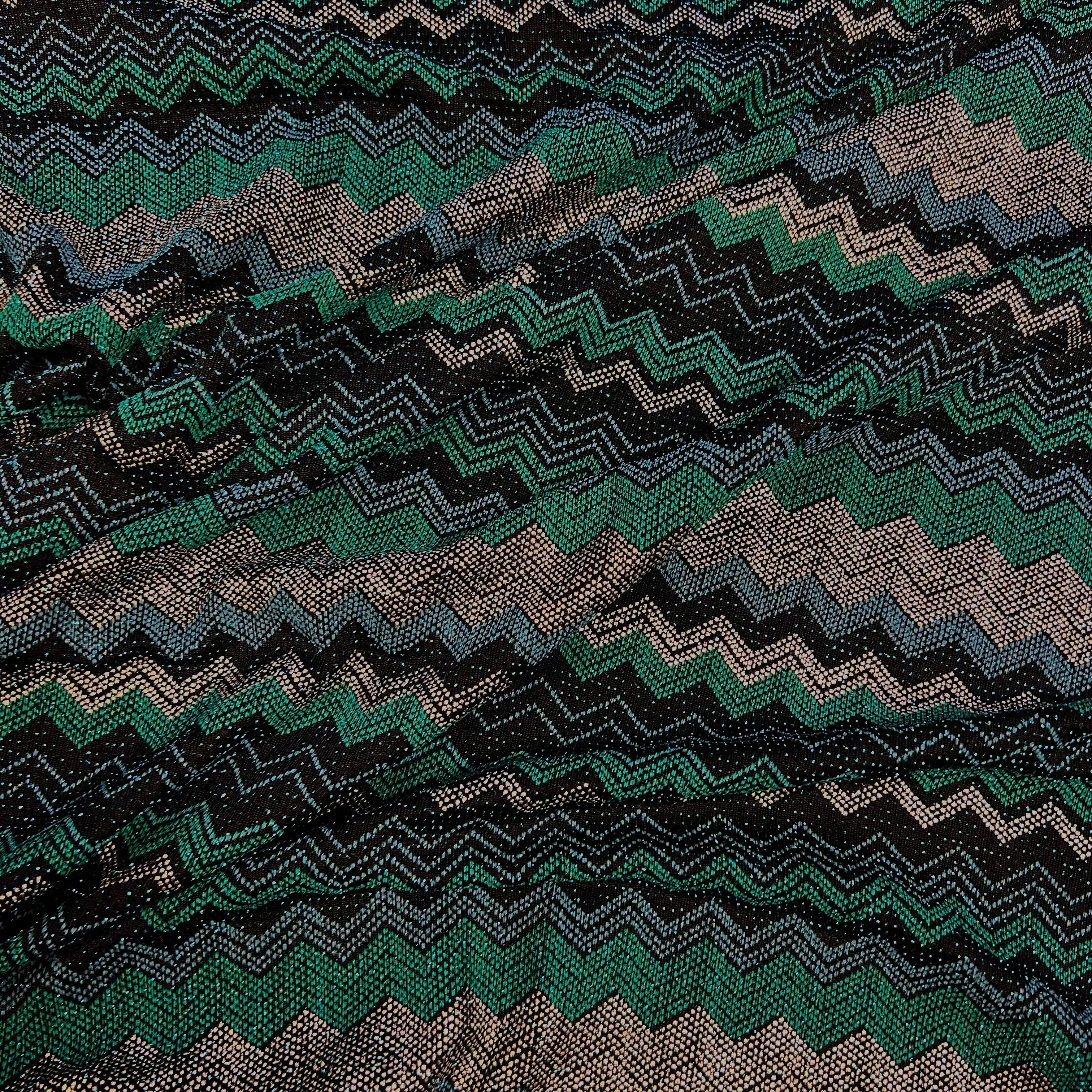 Party Chevron | Metallic Lurex Glitter Jersey