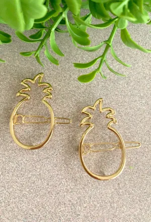 Pineapple Hair Clips