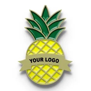 Pineapple Pin with Custom Logo