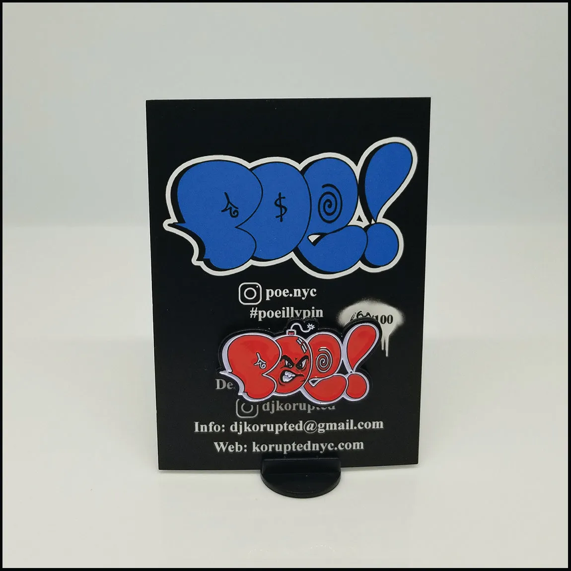 Poe Illy Throwie - Enamel Pin