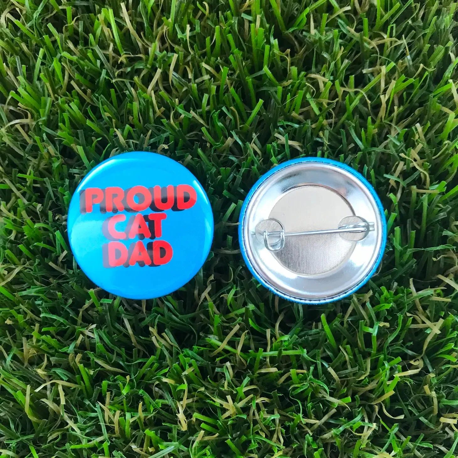 Proud Cat Dad Pin-back Button