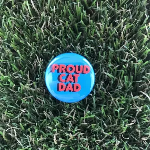 Proud Cat Dad Pin-back Button