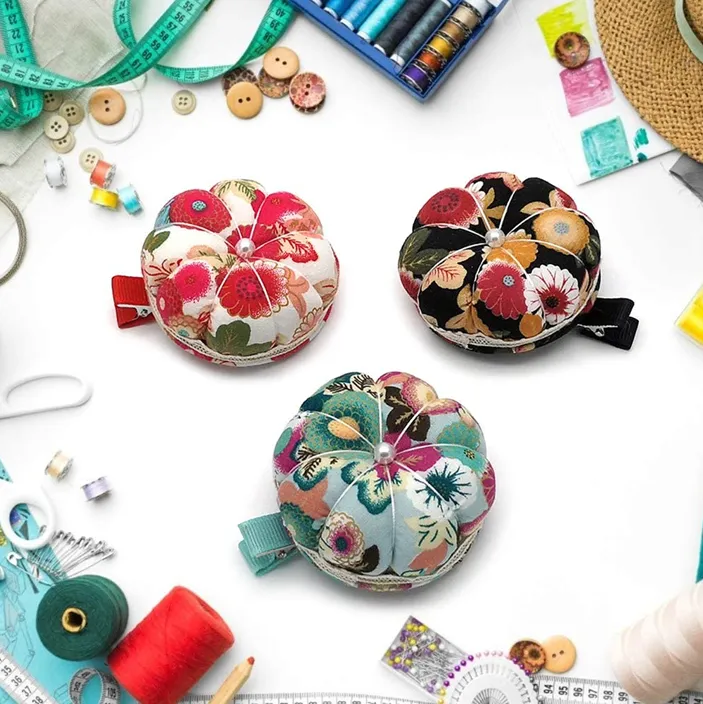 Pumpkin Ball Shaped Needle Pin Cushion