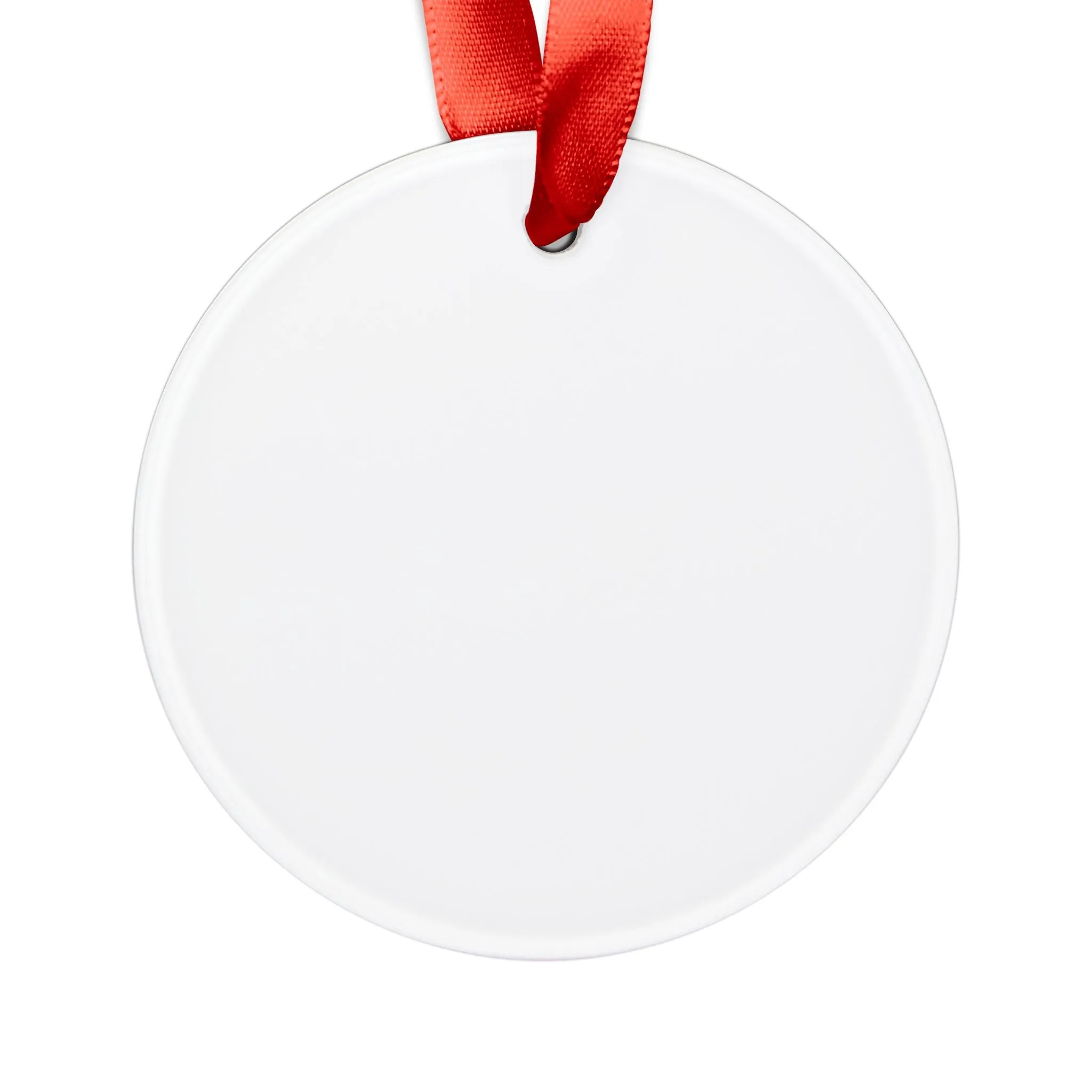 Purple & Red Acrylic Ornament with Ribbon by Shelbi Nicole