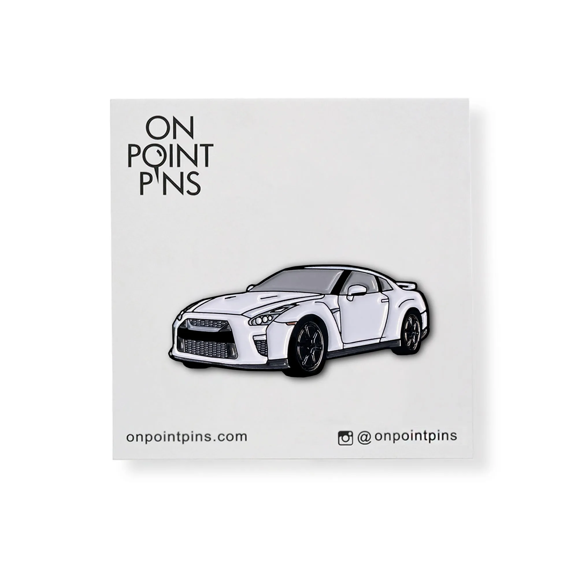 R35 (White) Car Lapel Enamel Pin
