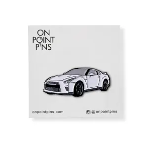 R35 (White) Car Lapel Enamel Pin