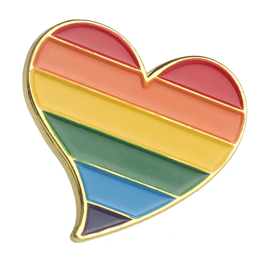 Rainbow Heart Pin