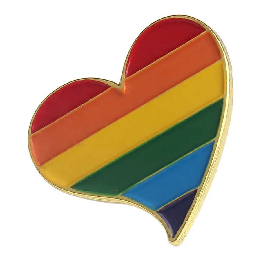Rainbow Heart Pin