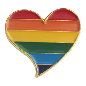 Rainbow Heart Pin