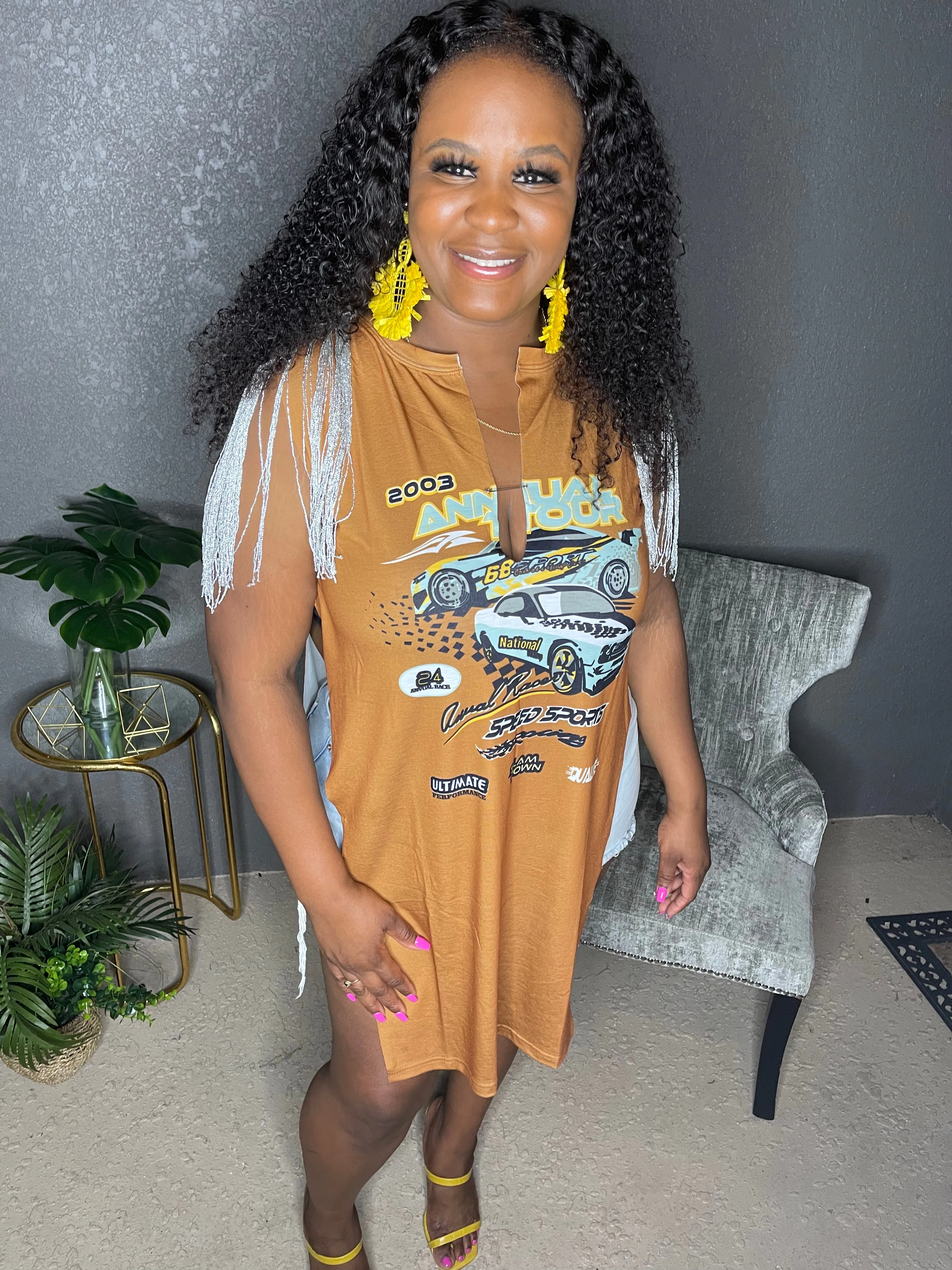 Rocker Babe T-shirt Dress