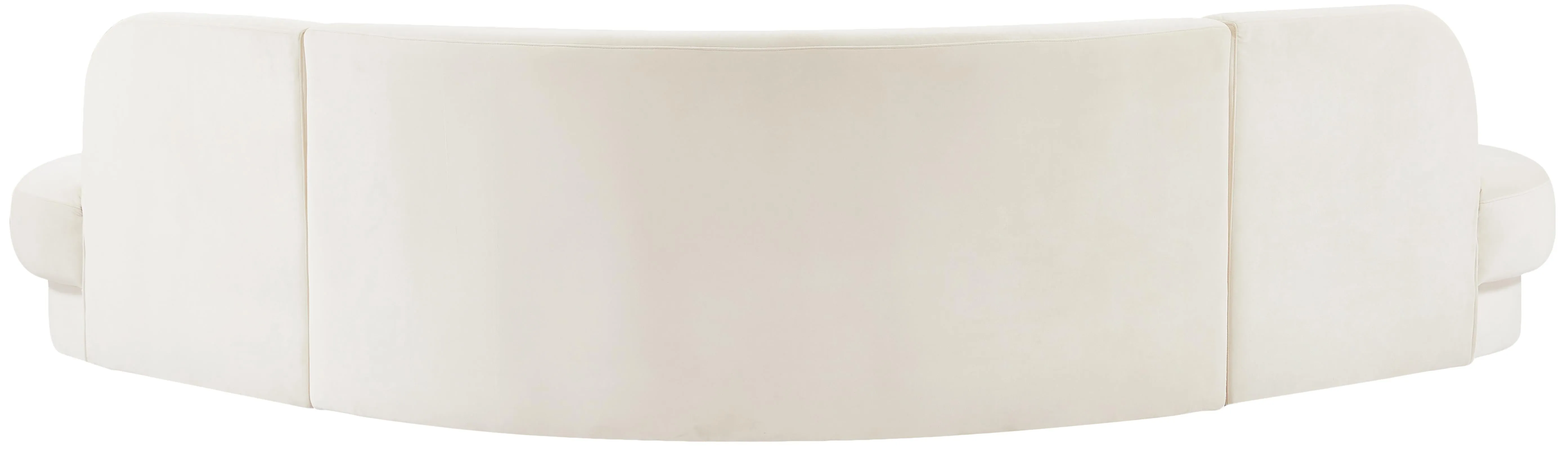 Rosa Cream Velvet 3pc. Sectional (3 Boxes)