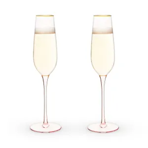 ROSE CRYSTAL CHAMPAGNE FLUTE