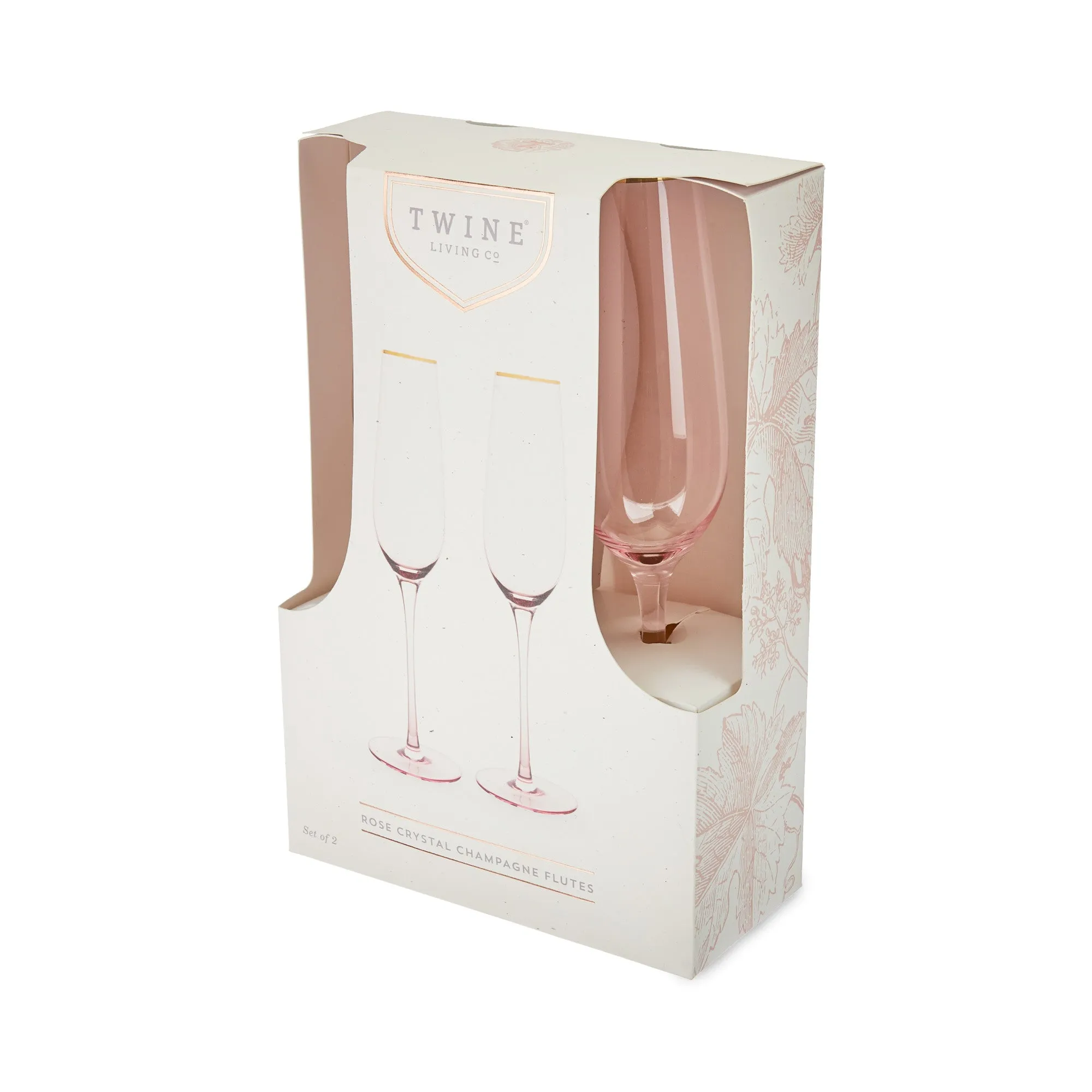ROSE CRYSTAL CHAMPAGNE FLUTE