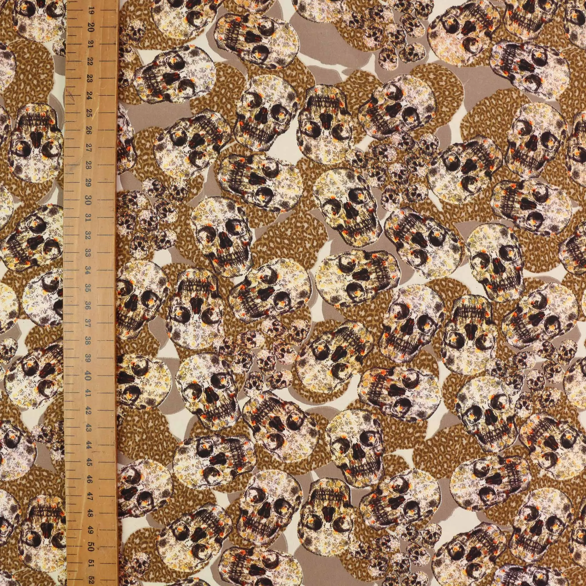 Royal Micro Satin Fabric - Beige