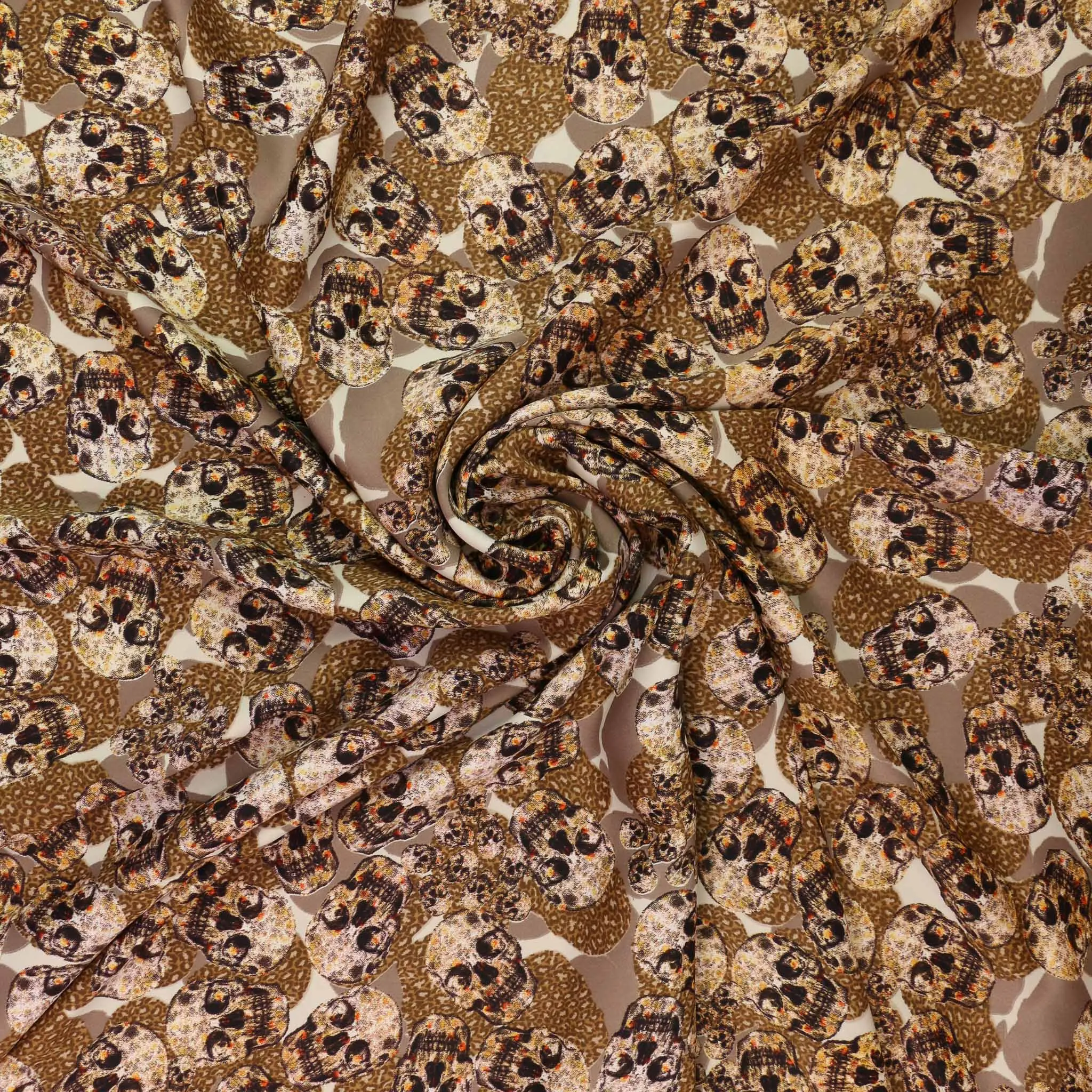 Royal Micro Satin Fabric - Beige