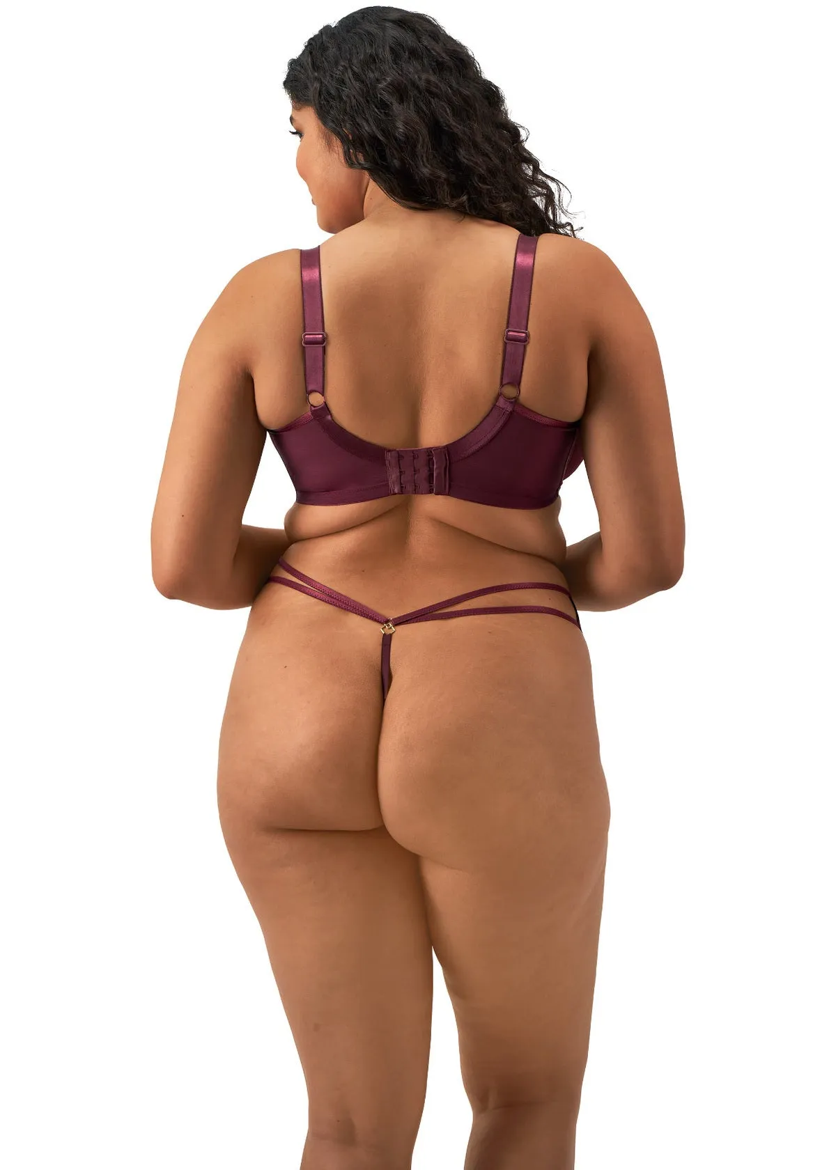 Sachi UW Plunge Bra In Cabernet - Elomi