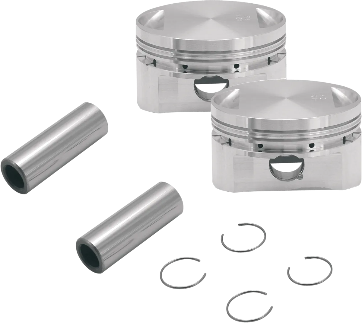 S&S Cycle 106-5793 Forged Piston Kit for 89ci. Stroker Kit - Flat Top - Standard Bore 3 1/2in. - .030in. Oversized