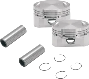 S&S Cycle 106-5793 Forged Piston Kit for 89ci. Stroker Kit - Flat Top - Standard Bore 3 1/2in. - .030in. Oversized