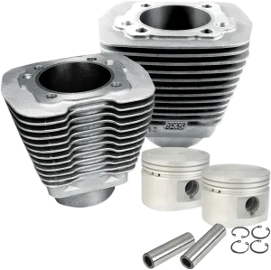 S&S Cycle 910-0179 3 1/2in. Bore Cylinder and Piston Kit - Natural