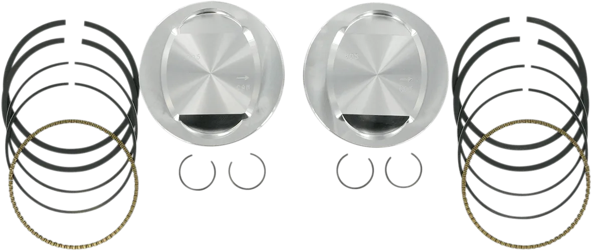 S&S Cycle 92-1204 Forged Piston Kit for 95ci. Big Bore Kit - Standard Bore 3 7/8in. - .005in. Oversized