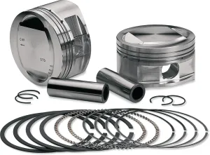 S&S Cycle 92-1214 Forged Piston Kit for 106ci. Stroker Kit - Standard Bore 3 7/8in. - .005in. Oversized