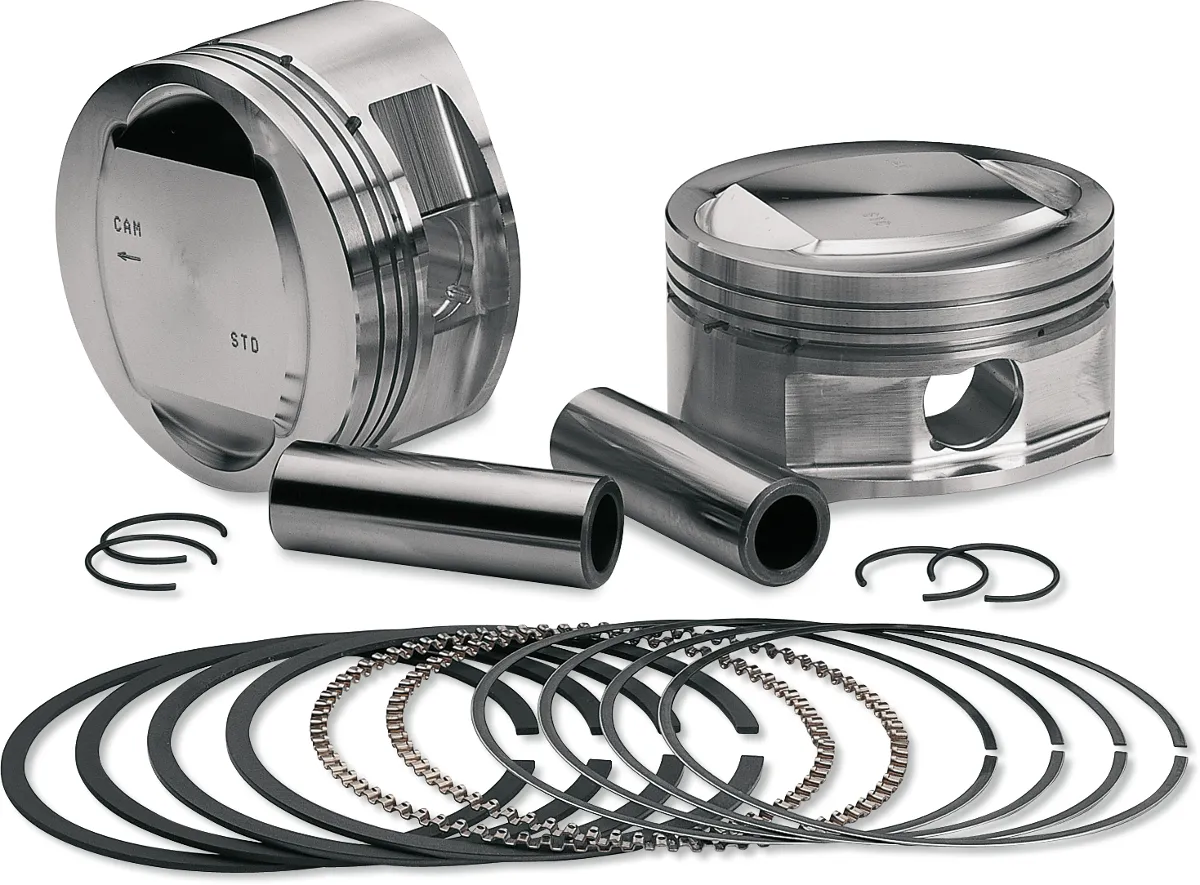 S&S Cycle 92-1214 Forged Piston Kit for 106ci. Stroker Kit - Standard Bore 3 7/8in. - .005in. Oversized