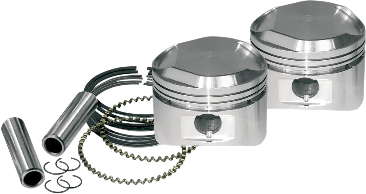 S&S Cycle 92-1410 Forged Piston Kit for 113ci. Motor - Standard Bore 4in.