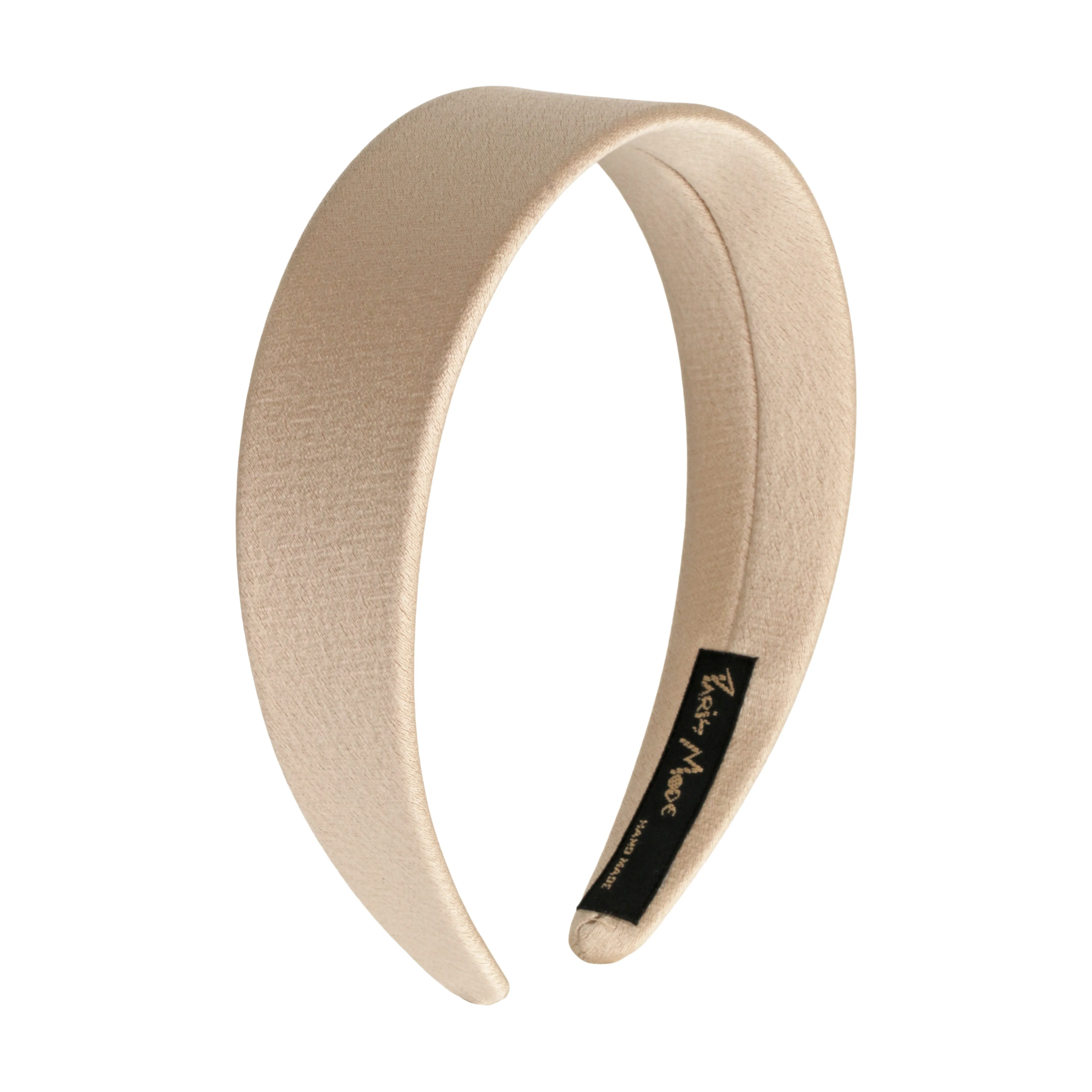 Satin 4 cm Flat Gold Headband