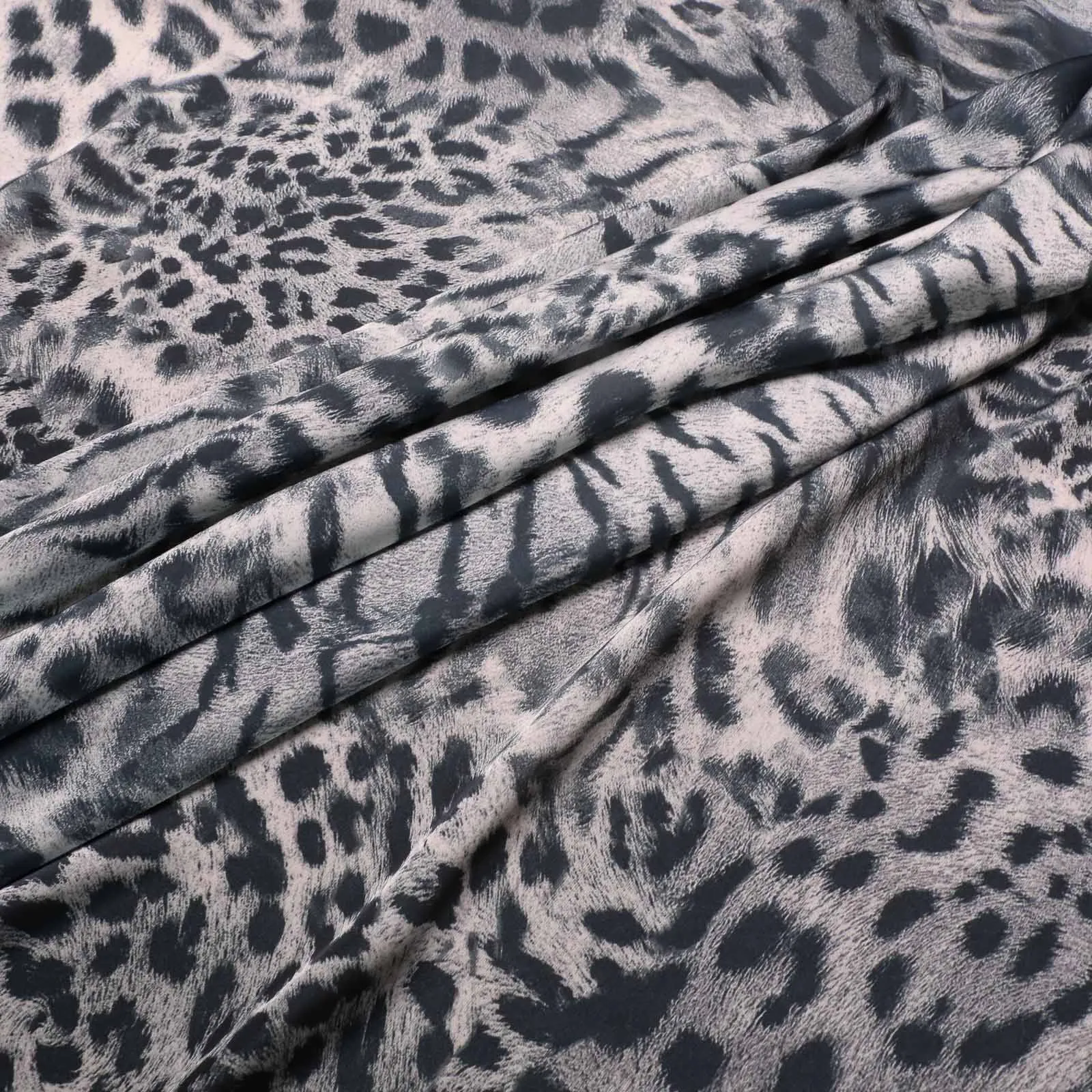 Satin Fabric - Grey